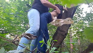 Ripped up my girlfriend with a strap-on in the forest - Girl/girl Illusion Ladies