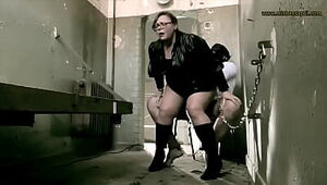 Mistress Domme April - Used and abu...d Pounds her marionette in prison