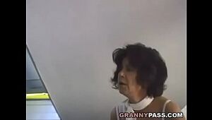 Hairy Granny Takes Youthfull Man-meat
