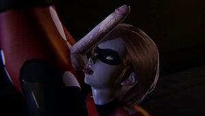 Futa Incredibles - Violet gets creampied by Helen Parr - Trio dimensional Porn